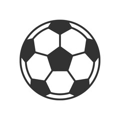 Fototapeta premium A gray soccer ball on a black background
