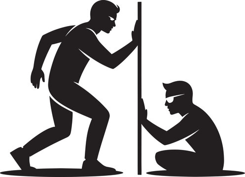 Human Evolution Ape to Man Silhouette Vector Illustration