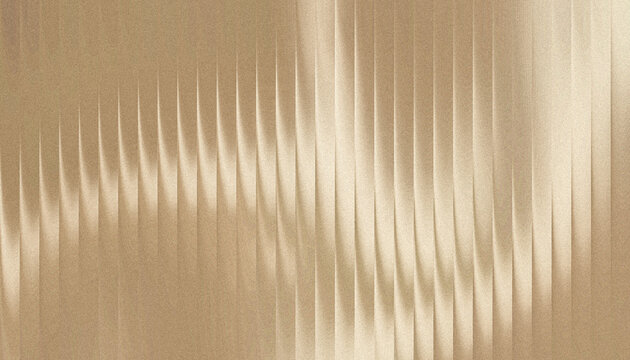 Grainy ribbed abstract textured pattern with vertical lines and waves in a metallic gold color creating a dynamic visual effect