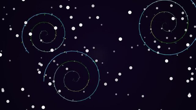 Galaxies and Stars in Deep Space.