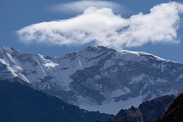 Cima Aconcagua Argentina Sudamrica Nube