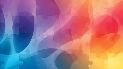 World autism awareness day. Colorful puzzles vector background. autism Symbol, abstract illustration