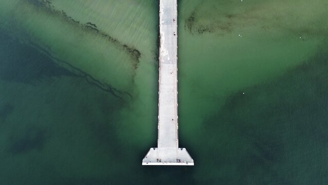 Baltic Sea coast drone view Niechorze summer 10