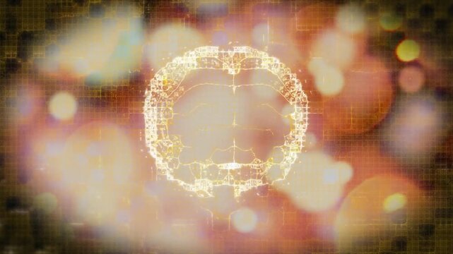 Animation of shapes over human head
