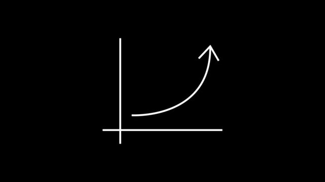 Business growing graph with thin arrow icon. statistics bar growth with upward arrow - finance bar graph rising up, profit growth chart, positive increase chart, arrows ... See More