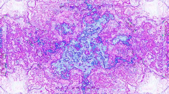 A delicate field of lavender and soft pink lines spreads evenly across the surface, forming an intricate web of subtle motion. The composition feels light, immersive, and sensitive, suggesting quiet c