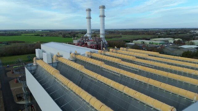 Aerial View of Industrial Facility