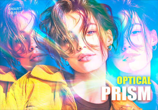 Prismatic Light Reflections Optical Prism Photo Effect