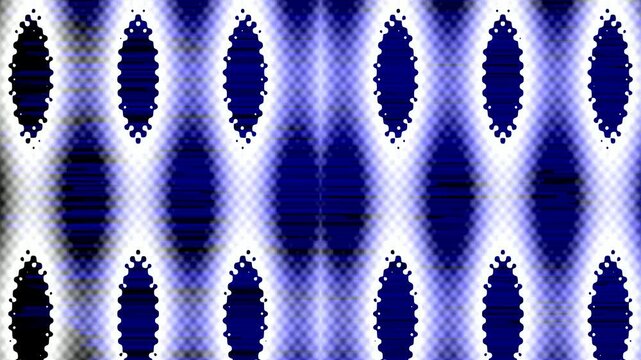 Close-up of colorful abstract digital pattern with oval shapes and vibrant hues