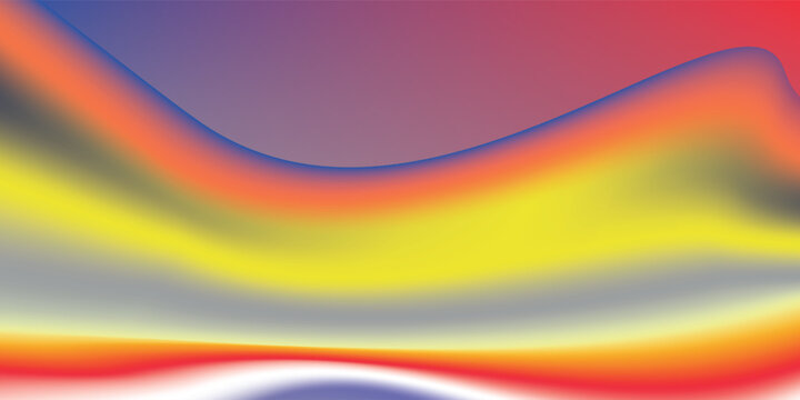 Elegant Abstract Wave Background in blue, red, yellow, and orange, Amazing Web Design Element or Digital Art Display. New esp vector