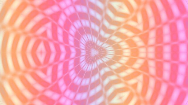 Colorful Optical Illusion with Spiral Pattern and Dynamic Psychedelic Colors