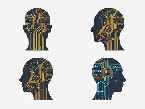 A minimalist image featuring a partial face silhouette against a clean white background. Ideal for concepts related to identity, personality, or psych