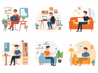 A warm and inviting illustration of a cafe setting. Perfect for depicting relaxation, leisure, or a casual meeting. Suitable for blog posts, social me