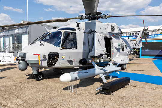 NHindustries NH90 Sea Tiger AWW helicopter with a MBDA MARTE ER anti-ship missile and MU90 Impact torpedo