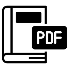 PDF file solid icon