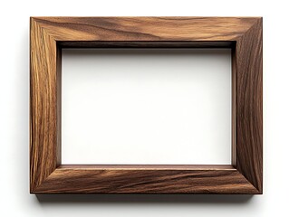 Elegant Wooden Frame: A classic wooden picture frame stands gracefully, its natural grain and rich tones create a perfect space for any cherished photo or artwork.