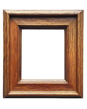 Elegant Oak Frame: A classic square oak frame stands alone, its rich wood grain and traditional design adding timeless elegance and a touch of warmth.