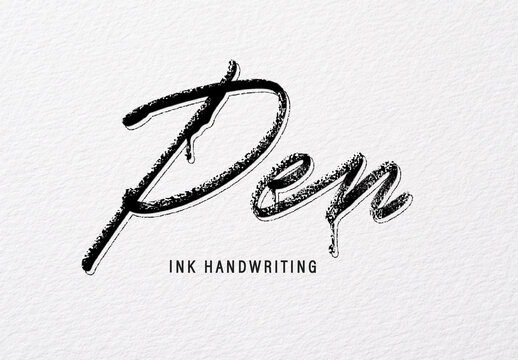 Dripping Ink Text Effect