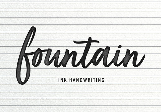 Signature Ink Text Effect