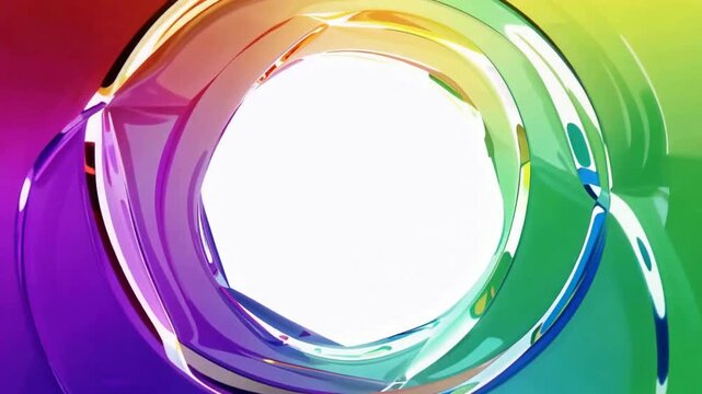 Vibrant Colorful Circular Abstract Motion Frames.