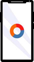 Mobile phone with loading icon