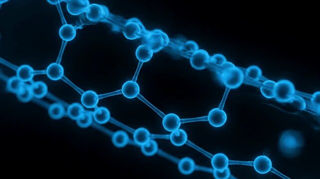 Graphene hexagonal molecular carbon structure nanotechnology background