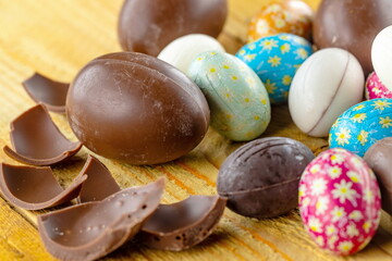 Uova di Pasqua di cioccolato	