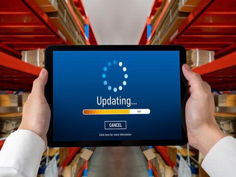 Software update on computer for modish version of device software upgrade
