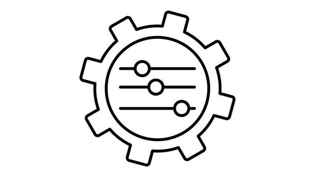 cog and setting icon animated