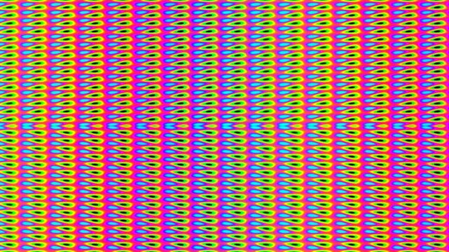 Close-up of a digital microchip with colorful circuit patterns