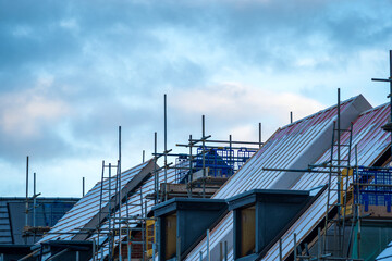old houses in the old town in UK