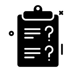 clipboard question solid icon