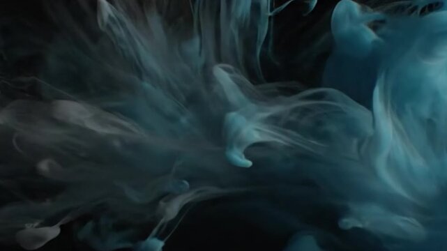 Duotone Liquid Serenity A calming yet intriguing blend of two contrasting colors in a low-key, flowing liquid environment.