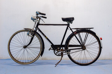 Fototapeta premium Retro Bicycle Close Up, Vintage Style