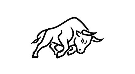 Obraz premium Black and white vector illustration of a horse and rhinoceros in simple cartoon silhouette style isolated on white background