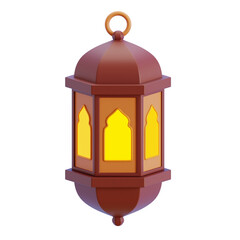 Ramadan Lantern 3D Illustration