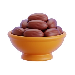 Dates 3D Illustration