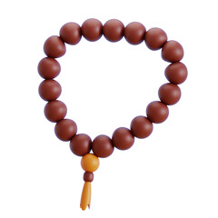 Prayer beads 3D Illustration