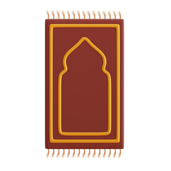 Prayer Mat 3D Illustration