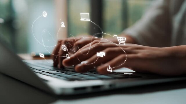 Omnichannel marketing journey showing interaction across media, email, messaging, mobile, ecommerce, and search to enhance customer experience and engagement Marrow