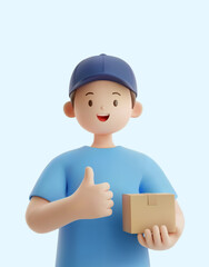 전문 직업을 가진 3D 캐릭터
