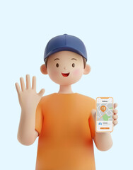 전문 직업을 가진 3D 캐릭터
