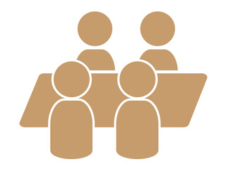 会議（ミーティング）のピクトグラム