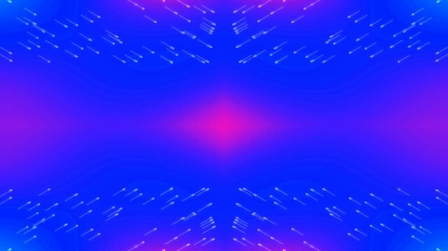 Futuristic Abstract Light Show with Neon Blue and Pink Color Effects