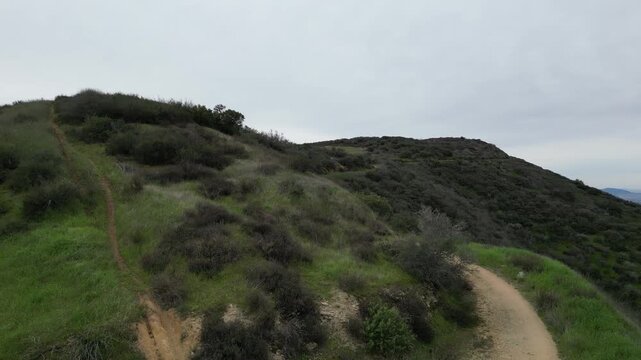 An Earthquake Fault Survey of Crafton Hills, california, near Yucaipa, California, looking at the geographic areas formed by plate tectonics.