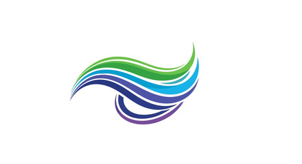 Obraz premium Abstract wave illustration with flowing curves and vibrant colors in a dynamic motion