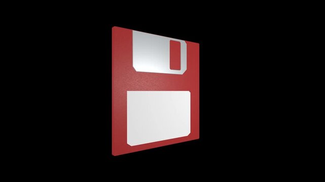 Red Floppy Disk