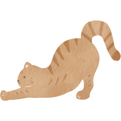 水彩風のかわいい猫イラスト素材｜猫・動物・ペット