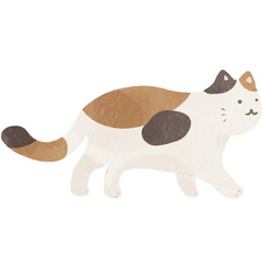 水彩風のかわいい猫イラスト素材｜猫・動物・ペット