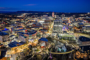 Greenville, South Carolina downtown